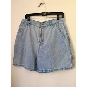 Vintage Y2K Sonoma Jean High Waisted Light Wash Denim Jorts Carpenter Shorts Med